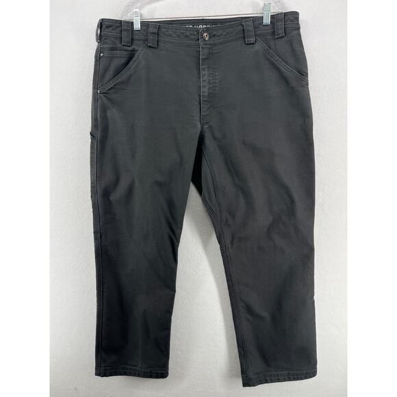 DULUTH Pants Mens 40X30 Flex Fire Hose HD Standard Fit Carpenter Work Black - Picture 1 of 16